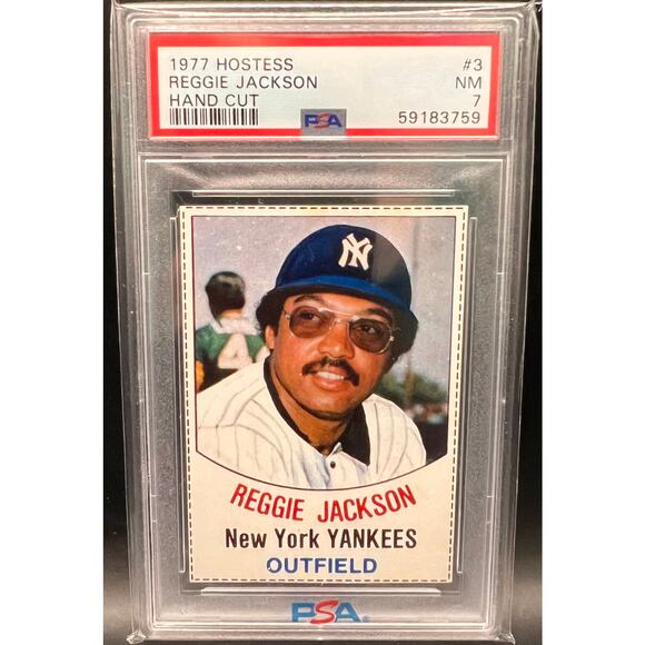 1977 Hostess Reggie Jackson PSA 7 New York Yankees Oakland A's Angels Orioles - Picture 1 of 3
